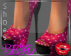[Xo] Redish Polka Shoes