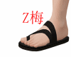 Z梅 black sandal
