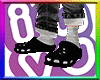 [k] crocs black + socks