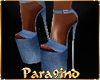 P9)"VAL"Denim heels