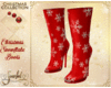 Christmas Snowflake Boot