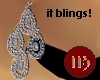 blinging diamond earings
