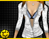 White Long low cut top