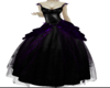 Purple & Black goth gown
