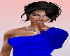 Evening blue dress