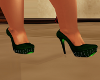 Green Spike Pumps