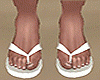 [YC] white flip flops
