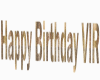 Birthday sign VIR