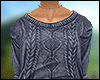 Gray sweater Derivable