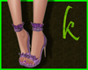 Purple sandals Kylie ❤