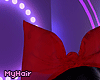 lace bow red