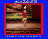 TEXAS DRESS RED GOLD