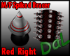 Spiked Arm Bracer Red Rt