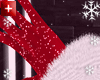 red xmas gloves