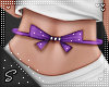 !S Bow Belt Purple