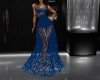 Bold Lace Blue Gown