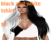 black and white tshirt