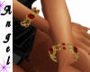Gold&Ruby Bracelets