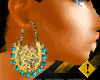 !Chk!24k Bali Blue Hoops