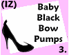 (IZ) Baby Black Bow Pump
