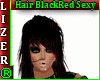hair blackred sexy