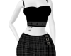 Gray Plaid w Cami Outfit