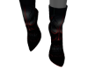 DARK SKULL ANKLE BOOTS
