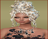 Blond Curls Bun Hair