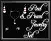 Ruby & Pearl Jewelry Set