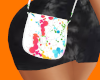 White paint splatter bag