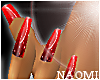 Red Moon French Nails