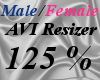 Male/Fem AVI Scaler 125%