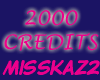 2000 Credits