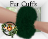 Green Fur Cuffs
