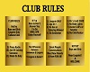 IVY CLUB RULES BANNER