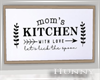 H. Moms Kitchen Sign