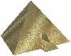Gold Egyptian pyramid