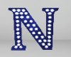 Royal Blue Letter N