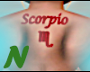 Scorpio Back Tattoo