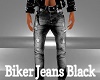 Biker Jeans Black