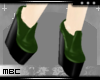 Green Wedge Boots