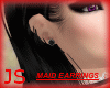 [JS] MAID EARRINGS BLACK