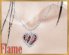 Vampire heart necklace