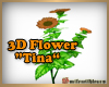  3D Flower "Tina"