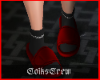 CC. Red Slides + Socks