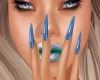 LWR}Elegant Blue Nails