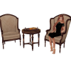 *PRN*Suede Chat Set