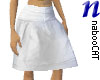 Rumpled Skirt - white