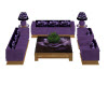 purple rose seating set