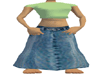 [S] Angie skirt jean